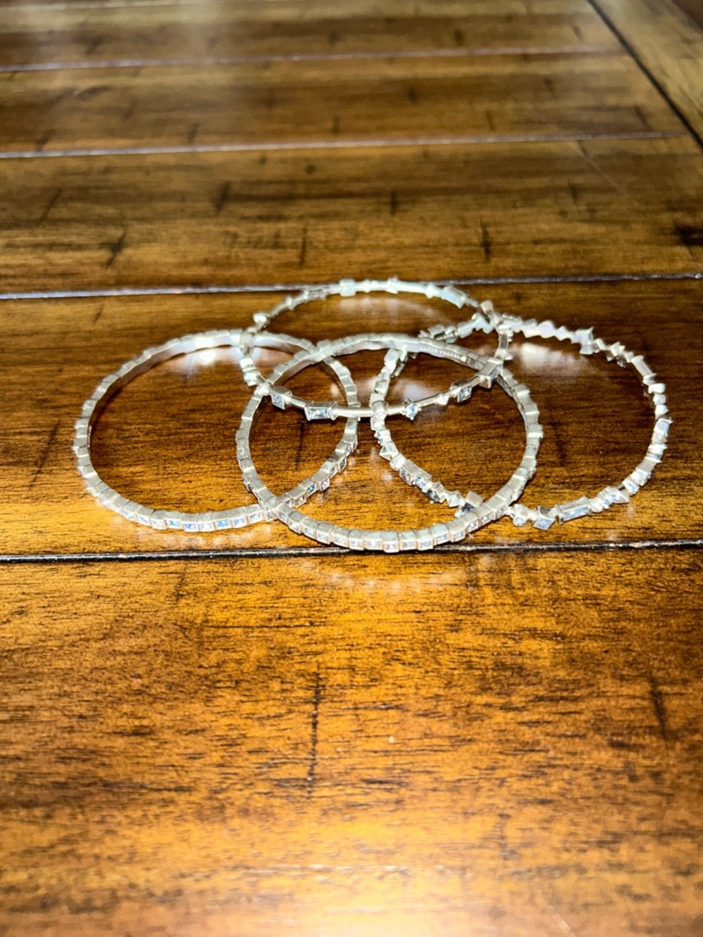 Kendra Scott Silver Bangle Bracelet Set